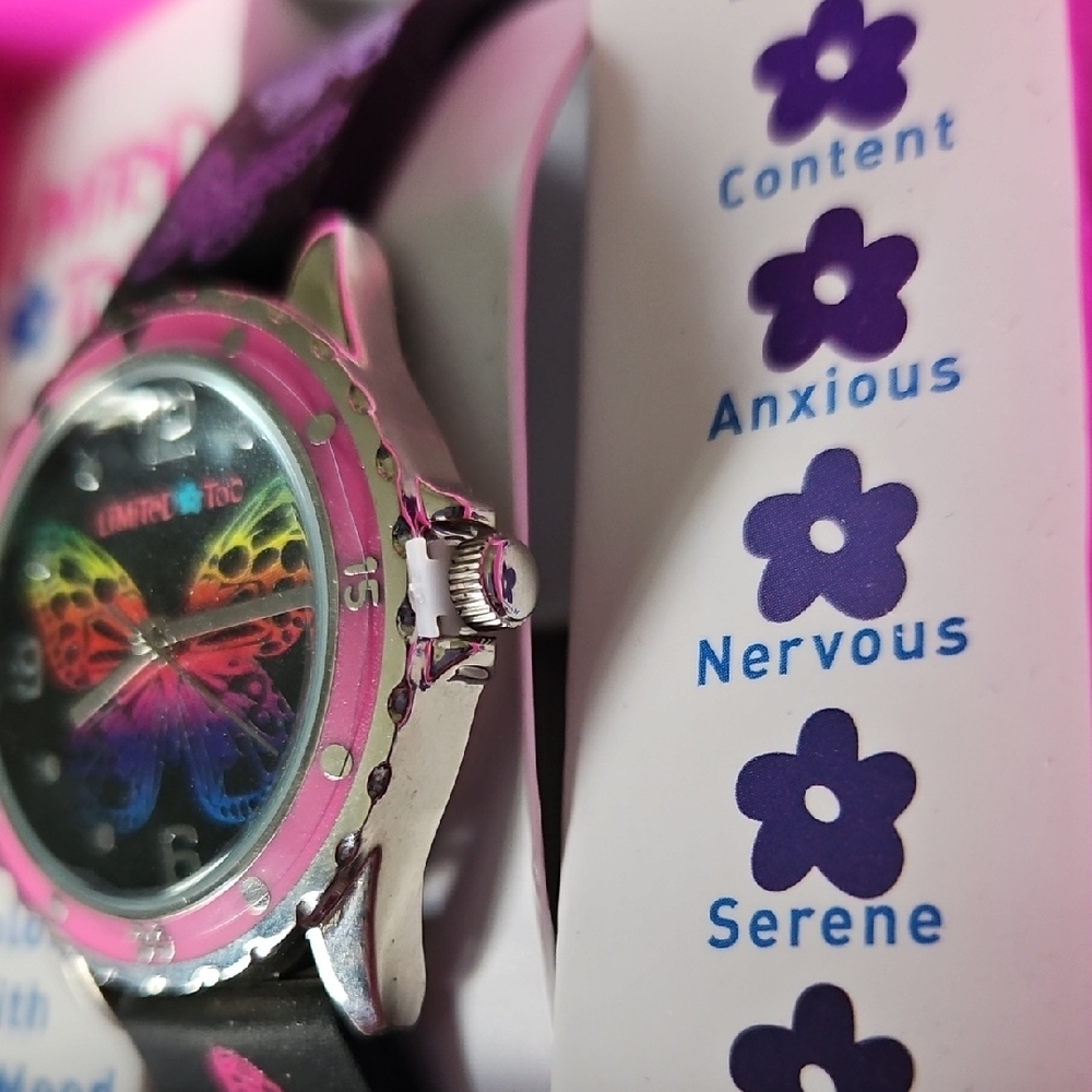 Limited Too Mood Watch with Colorful Butterflies - Picture 5 of 5
